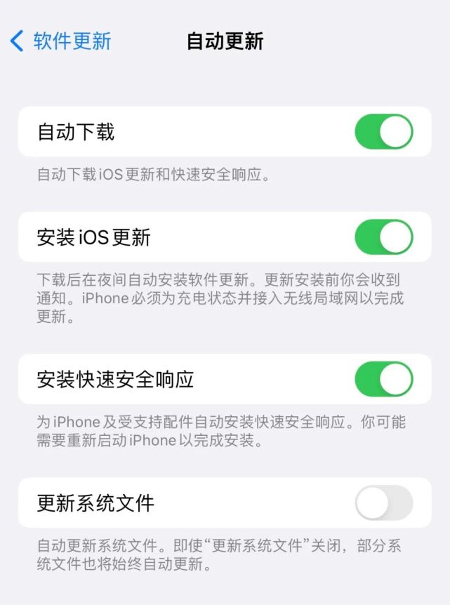 桥东苹果手机维修分享苹果快速安全响应更新有必要安装吗 